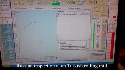 Russian inspector at an Turkish rolling mill