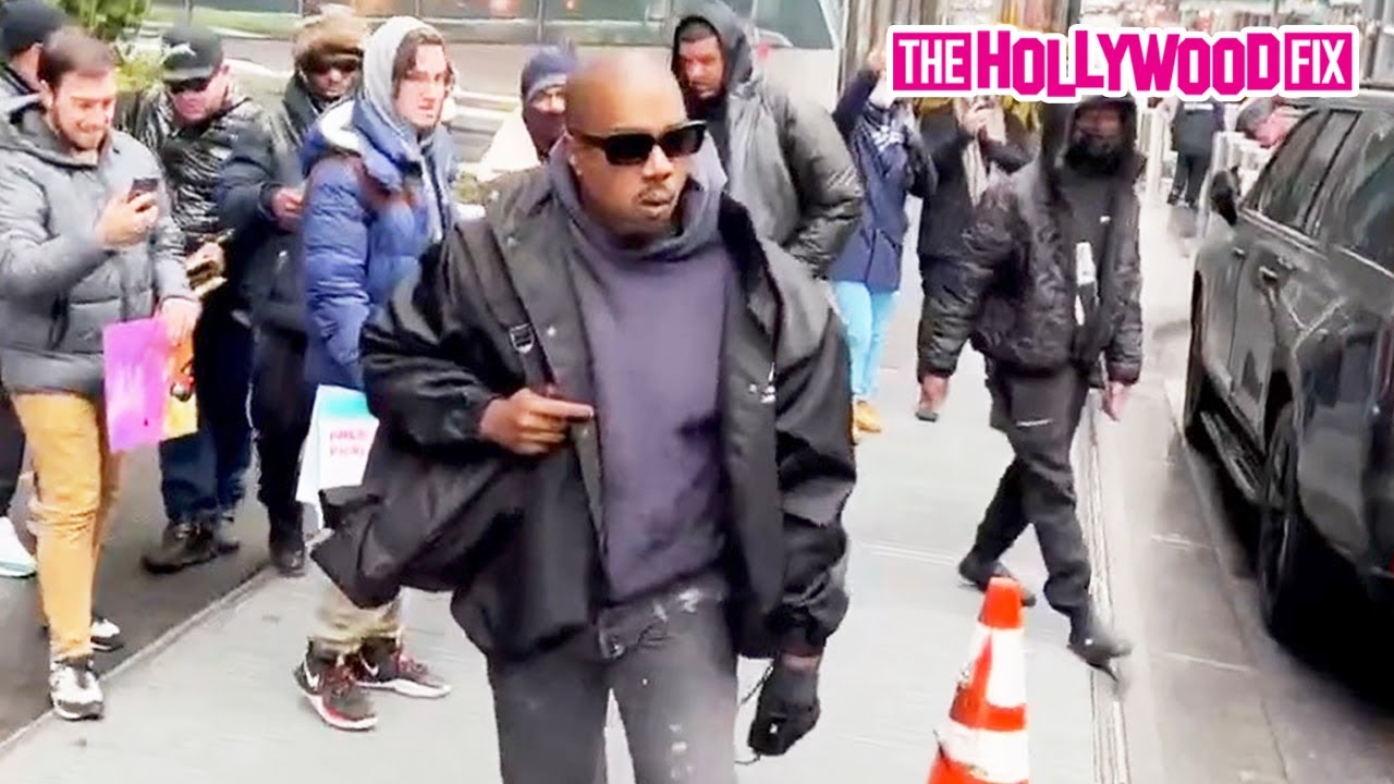 Kanye West Leaves His Hotel & Signs Autographs For Fans After Date Night With Julia Fox In New York