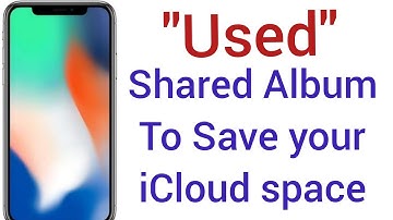 Fix Use Shared Album To Save your iCloud Space