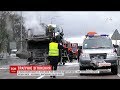 На Рівненщині на трасі Київ-Чоп сталася масштабна ДТП з пожежею, загинув водій