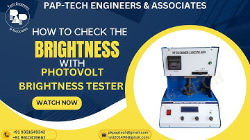 PHOTOVOLT BASED PAPER BRIGHTNESS TESTER || REFLECTANCE METER || PAP-TECH