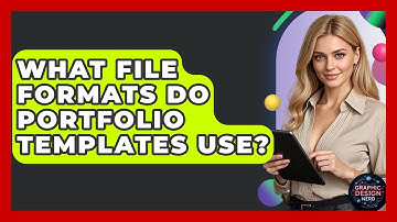 What File Formats Do Portfolio Templates Use? - Graphic Design Nerd