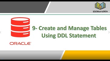 Using DDL statements to create and manage tables