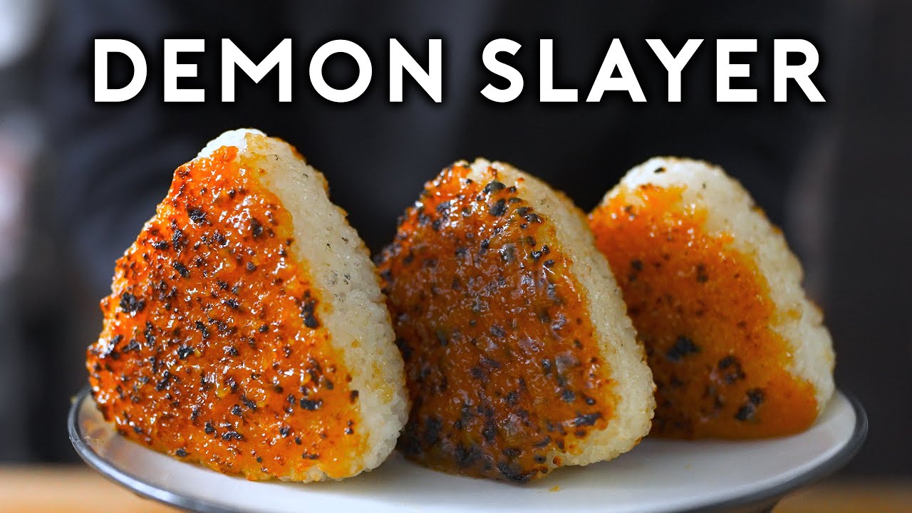 Alvin Makes the Yaki Onigiri from Demon Slayer | Anime with Alvin