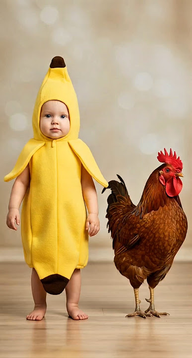 Adorable Baby’s Chicken Banana Dance Challenge #babydance #chickenbanana