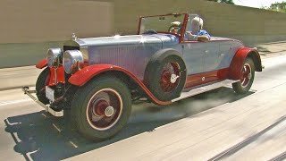 Jay Leno's 95 Year Old Steam Car Passes Modern Cars on the LA Freeway