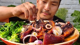 Best Pork Ribs I Have Ever Eaten Tender Juicy And Delicious Four Fried Ghost Pepper Kinh Chilly