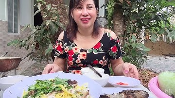 Làm Gỏi Xoài Trộn Với Cá Lốc Nướng Đặt Sản Miền Tây ///