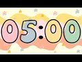 5 minute groovy themed timer