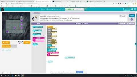 Code.org Express Course: Lesson 4 - Collecting Treasure with Laurel