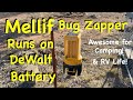 Mellif bug zapper outdoor mosquito killer   dewalt 20v max battery camping outdoor bugzapper