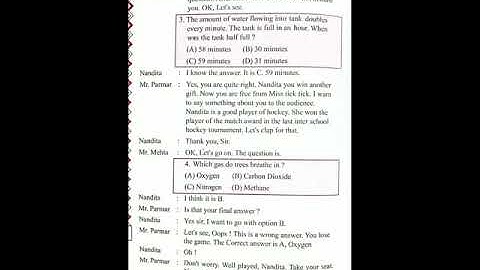 STD 8: English: Unit-1: Fast finger first: Part 5