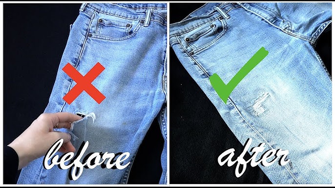 Baby Got Back? EASILY Repair Threadbare Jeans Where Thighs Rub