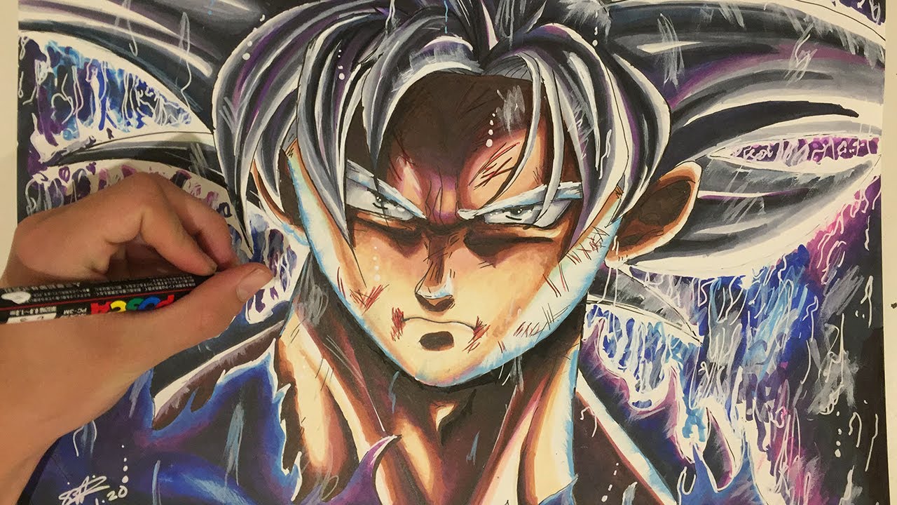 MASTERED Ultra Instinct GOKU Speed Draw - YouTube