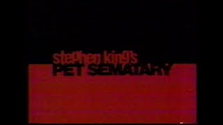 Pet Sematary (1989) TV Spot Trailer