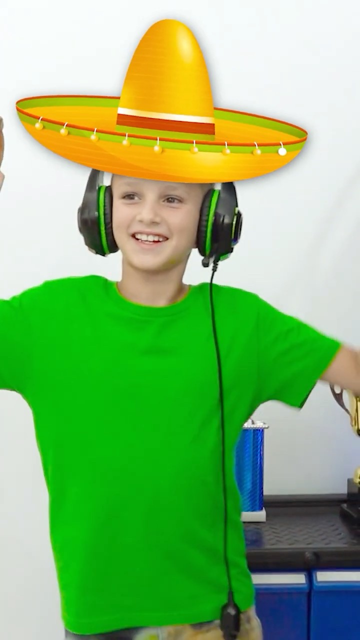 Vlad collects everything by color for the game room