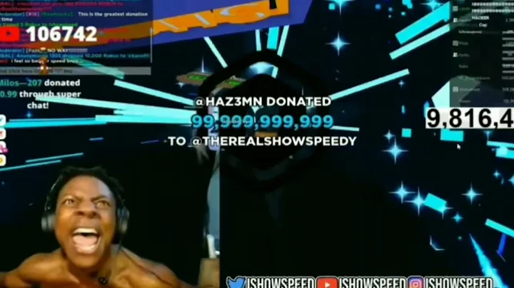 Ishowspeed Gets donated 99,999,999,999 Robux