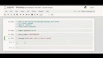 Send and Receive WhatsApp Messages with python