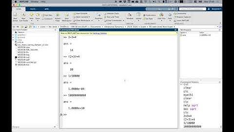 Hoofdstuk 1 - 1.3-1.4 - MATLAB-installatie en elementaire functies
