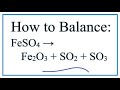 Balancing Chemical Equations and Decomposition