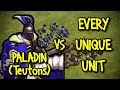 PALADIN (Teutons) vs EVERY UNIQUE UNIT | AoE II: Definitive Edition