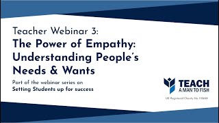 Webinar 3: The Power of Empathy - Understanding People’s Needs & Wants (2021)