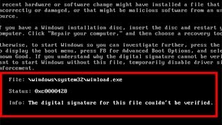 how to fix the digital signature for this file couldn't be verified error on windows