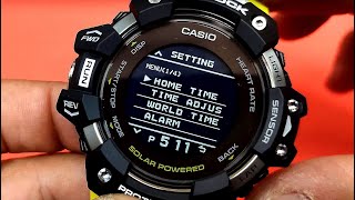 How to set Casio G-Shock smart watch manually (With subtitles)