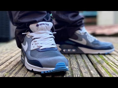 THESE ARE EPIC! NIKE AIR MAX 90 GORE-TEX OBSIDIAN On Feet Review