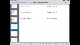 Chapter 9 extra practice packet 21 and 25