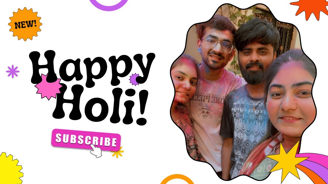 Happy Holi | બહું મસ્તી કરી અને બધા ને રંગ લગાયા🫟🤩🤣🥳
