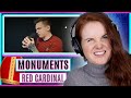 Vocal Coach react to Monuments - Cardinal Red (One Take Performance)