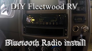 DIY Fleetwood motorhome in-dash radio upgrade