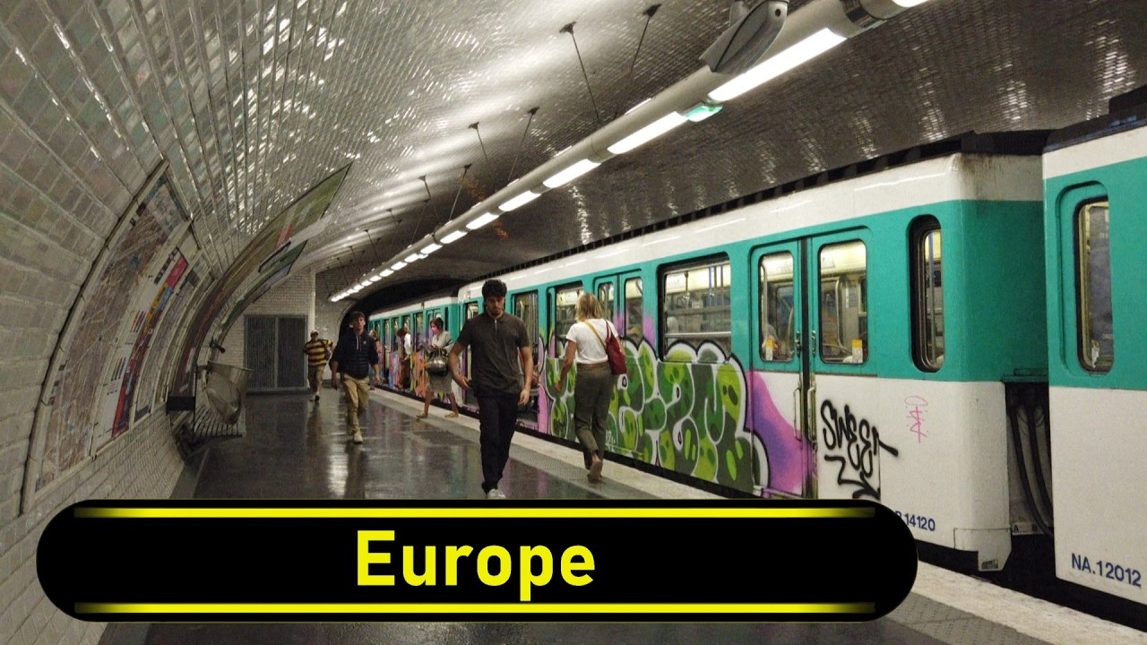 Metro Station Europe - Paris 🇫🇷 - Walkthrough 🚶