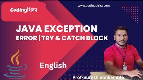 Java Exception Handling Part 1 | What is Error & Exception | Try Catch Block with Examples