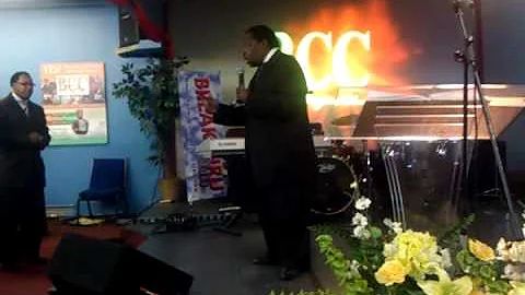 Bishop Milton Perry Ministers to Bullion President...