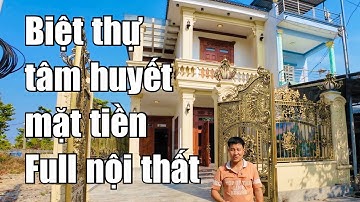 Giảm sốc 1 tỷ ! Căn biệt thự mặt tiền full nội thất gõ đỏ