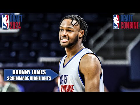 Bronny James' HIGHLIGHTS from his 2nd NBA Draft Combine scrimmage | NBA on ESPN