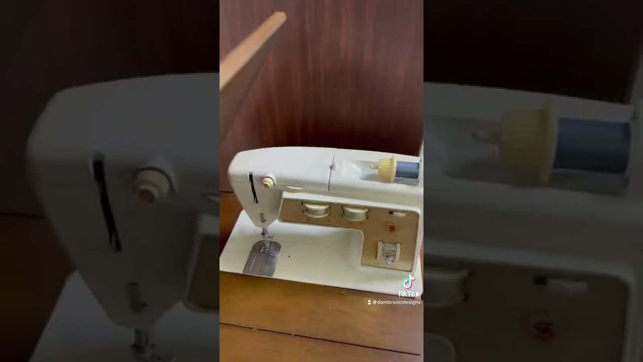 How to thread a vintage sewing machine - old singer sewing machine - learn  to wind the bobbin 