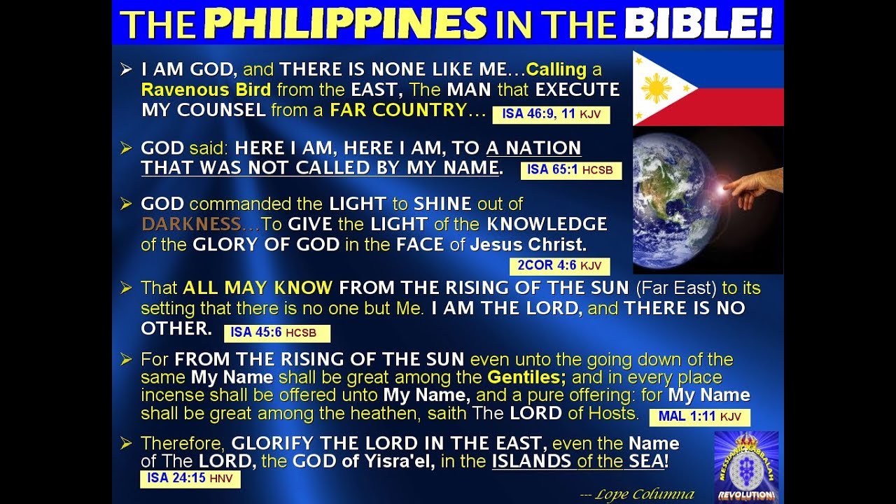 What is the name of the philippines in the bible?