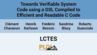 [LCTES'26] Towards Verifiable System Code using a DSL Compiled to Efficient and Readable C Code