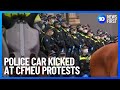 CFMEU Protestors Attack Police Cars | 10 News First