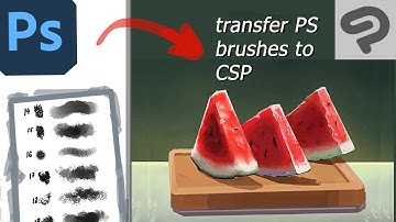 Import Photoshop brushes to Clip Studio Paint Tutorial
