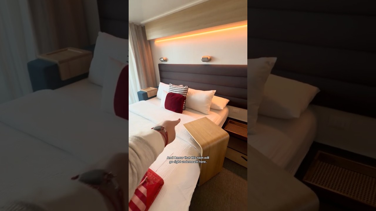 Room tour of a Sea Terrace Stateroom onboard Virgin Voyage’s Brilliant Lady.