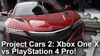 4K Project Cars 2 Xbox One X Vs Ps4 Pro Graphics Comparison Frame-Rate Test