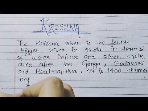 essay on river krishna