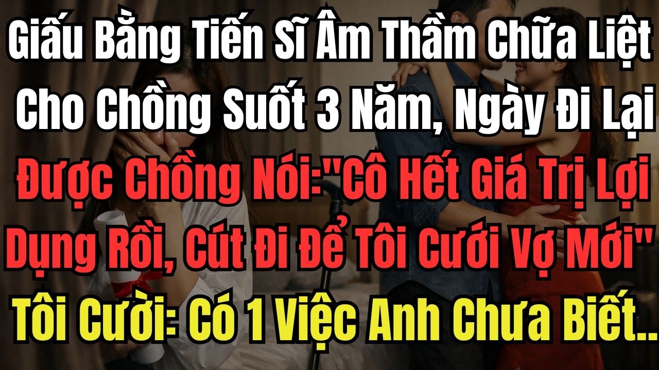 Giấu Bằng Tiến Sĩ Âm Thầm Chữa Liệt Cho Chồng Suốt 3 Năm, Ngày Đi Lại Được Chồng Nói: ''Cô Hết Giá
