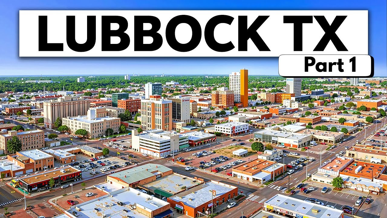 Автомобильная экскурсия по городу Лаббок, штат Техас. Часть 1.