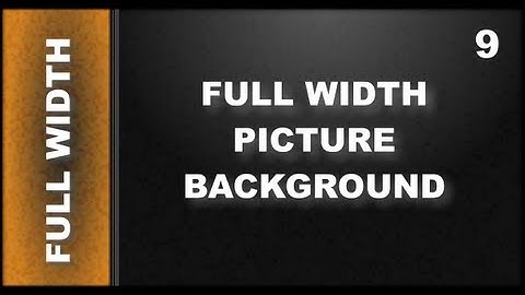 Web Design Tutorials for Xara Web Designer 9 Premium: Full-Width Photo Background Lesson 117