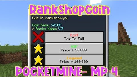 Plugin RankShopCoin | PocketMine-MP API 4 | Free Download
